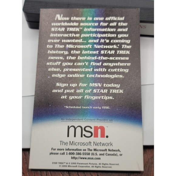 Sealed Vintage Star Trek Generations Wideacreen VHS Tape 1995 - Picture 9 of 9